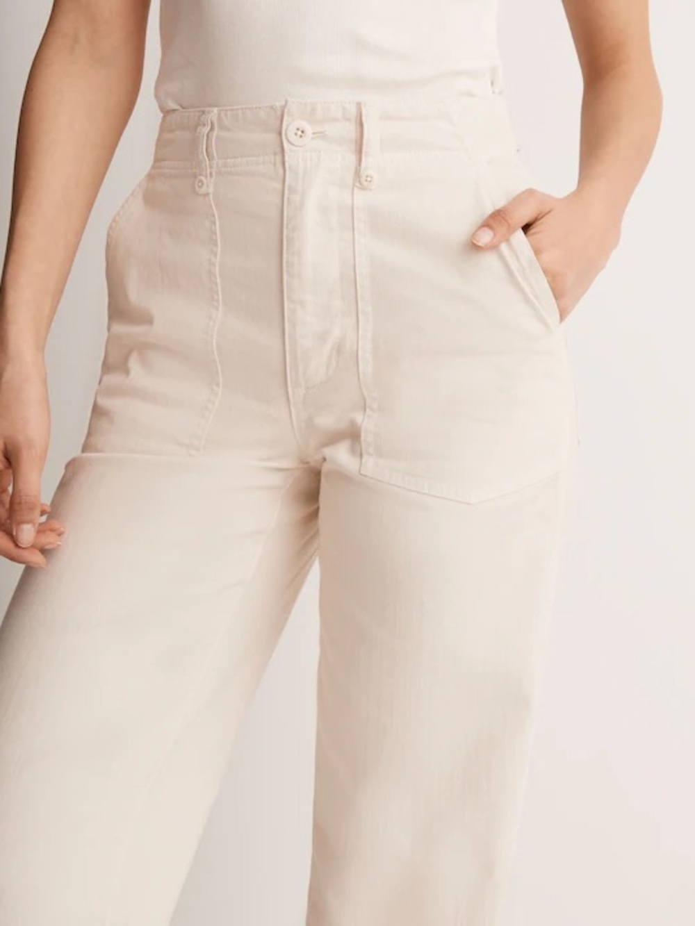 Madewell The Perfect Vintage Wide Leg Pant Utility Edition